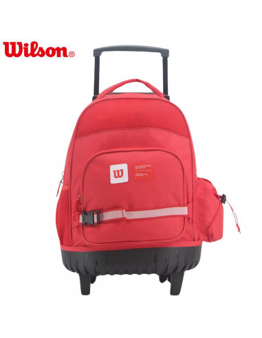 MOCHILA CON CARRO WILSON ROJA 18"