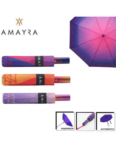 PARAGUAS CORTO AUTAMÁTICO AMAYRA 21.5"